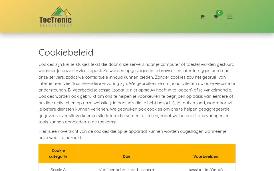 Screenshot of tectronic-feesttenten.be