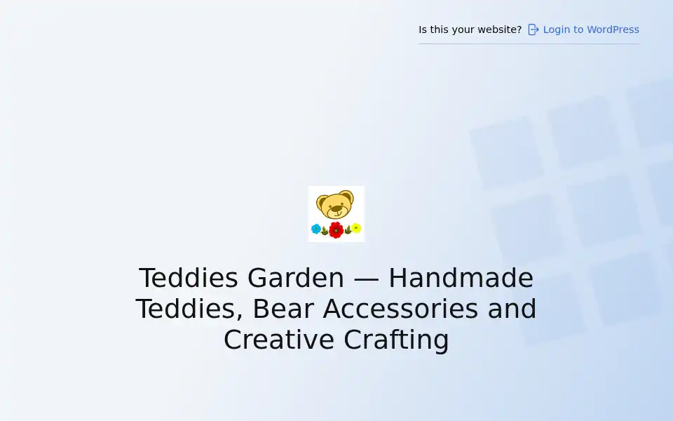 Screenshot of teddiesgarden.com