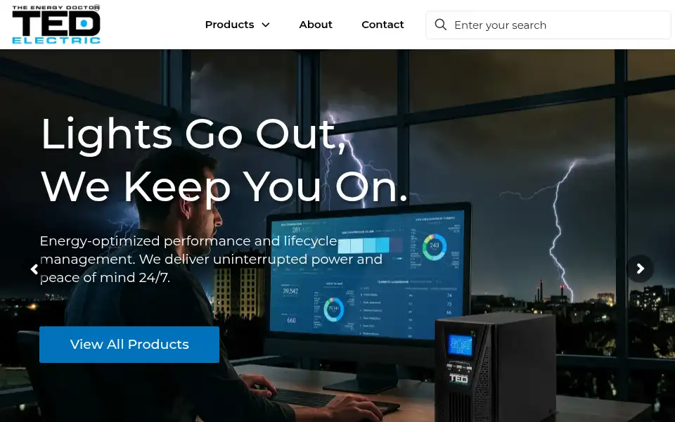 Screenshot of tedelectric.eu