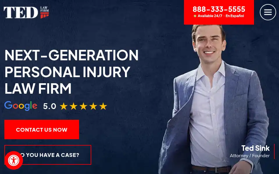 Screenshot of tedlaw.com