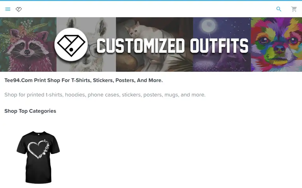 Screenshot of tee94.com