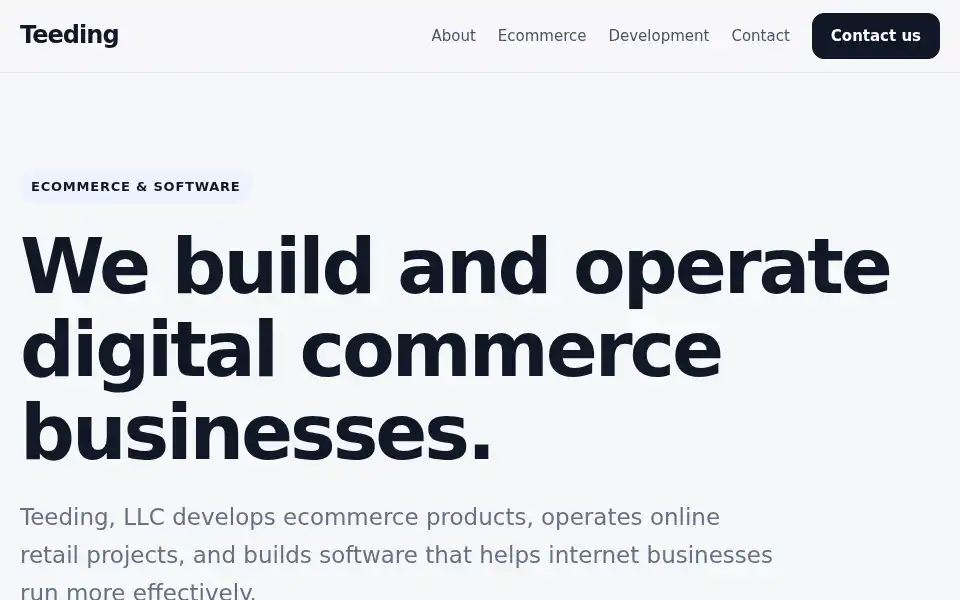 Screenshot of teeding.com