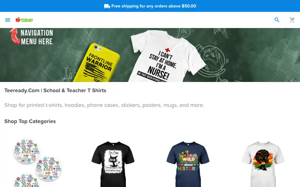 Screenshot of teeready.com