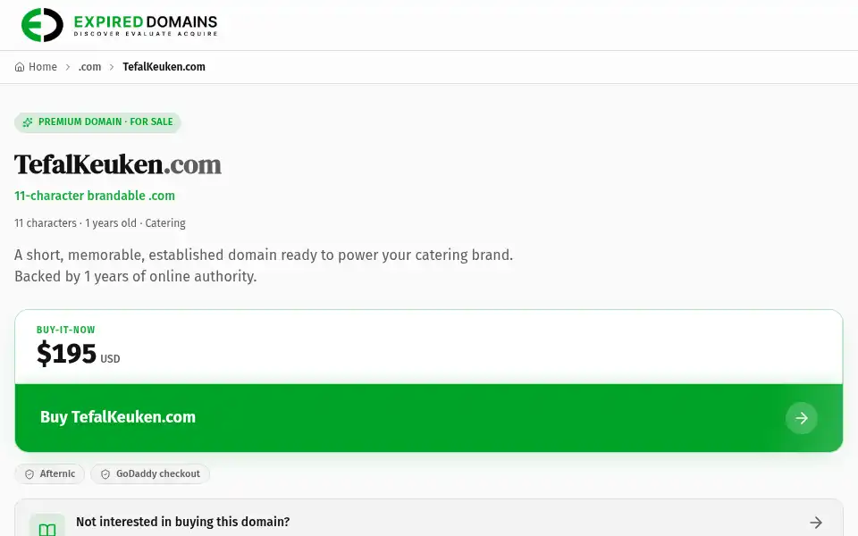 Screenshot of tefalkeuken.com