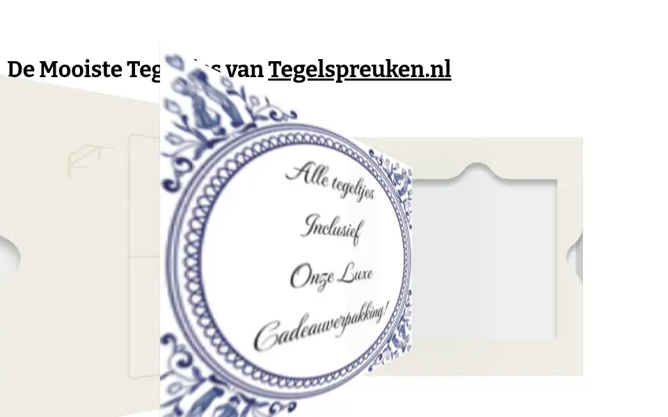 Screenshot of tegelspreuken.nl