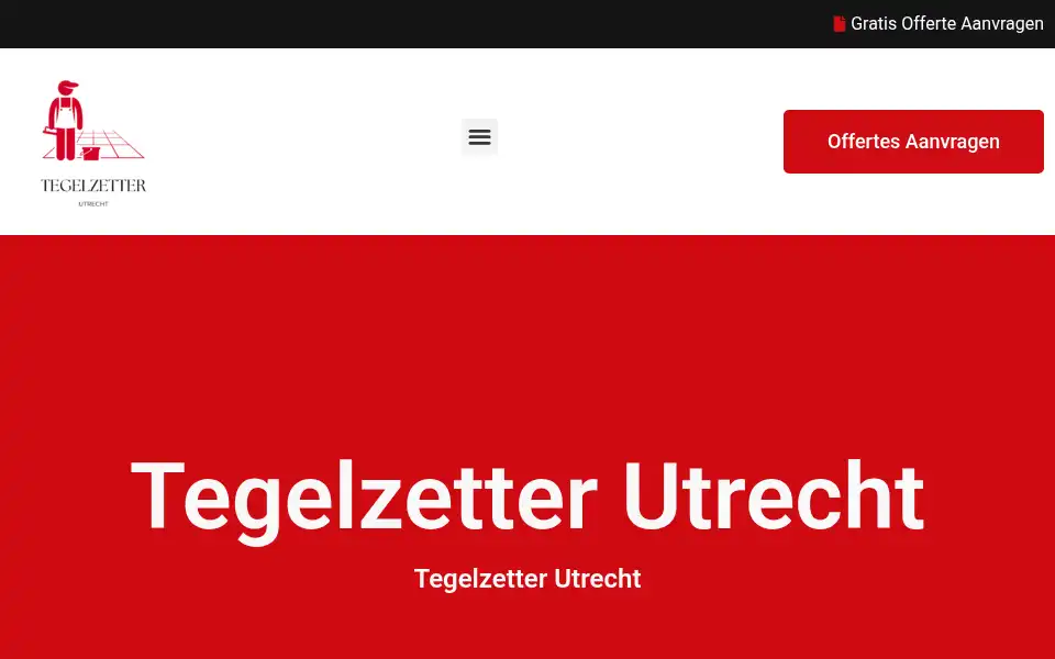 Screenshot of tegelzetterutrecht.net