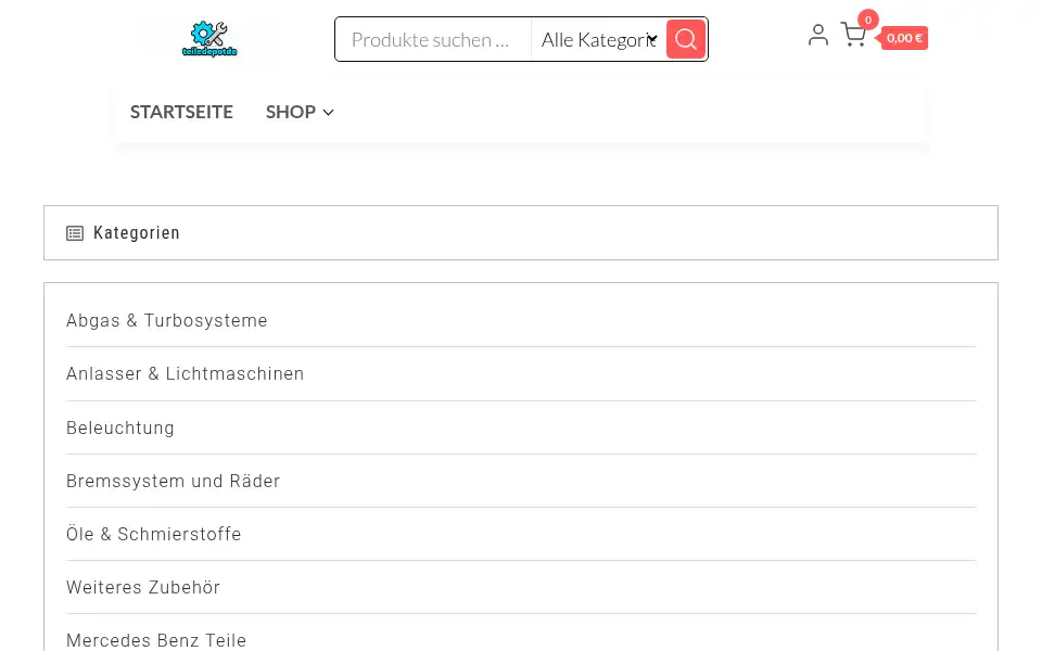 Screenshot of teiledepotde.com