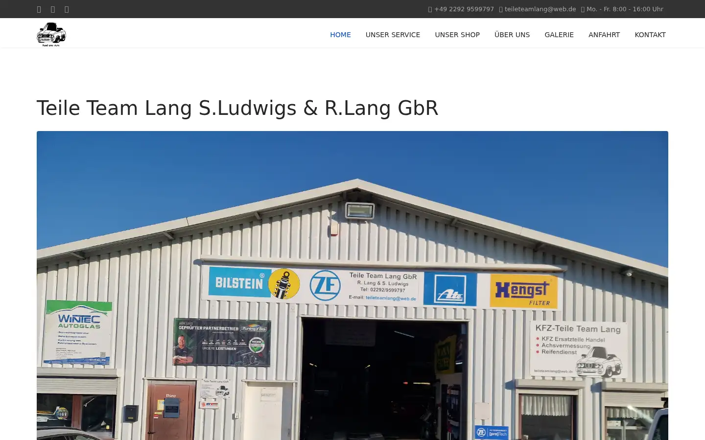 Screenshot of teileteamlang.de