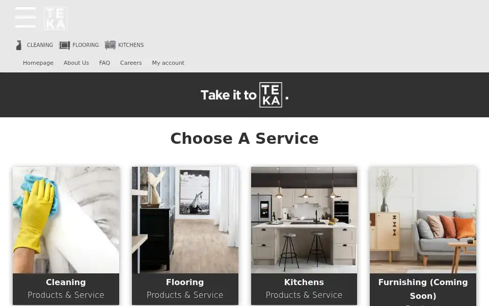 Screenshot of tekaservices.co.uk