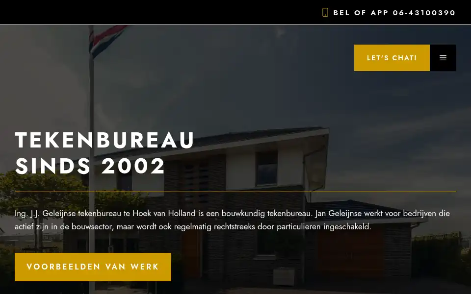 Screenshot of tekenbureau.nl