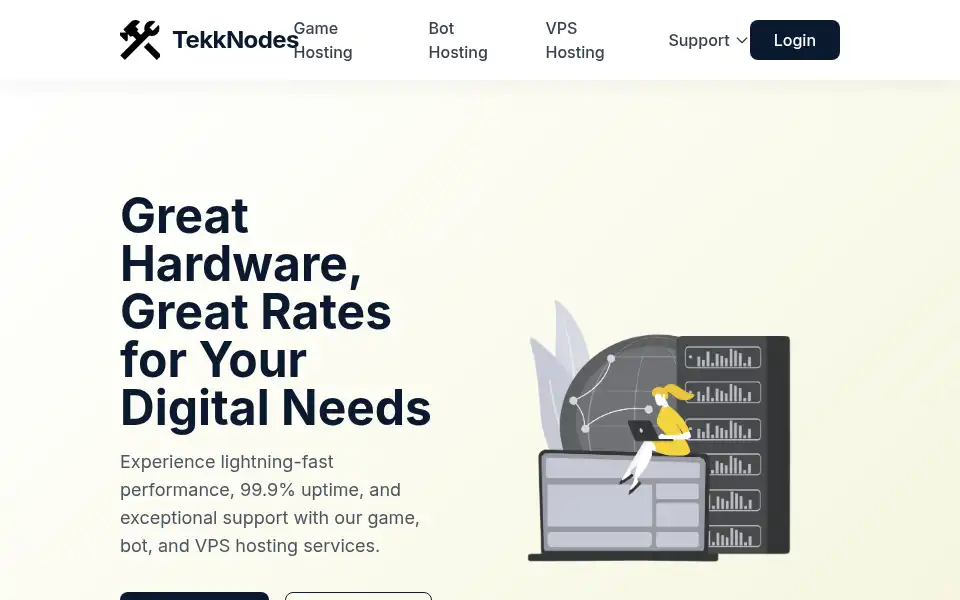 Screenshot of tekknodes.com