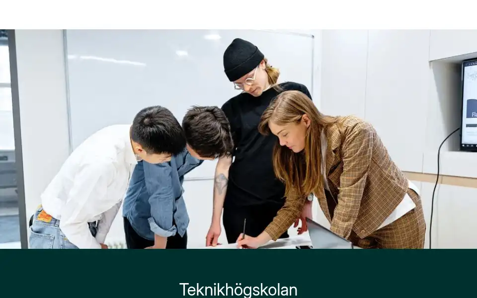 Screenshot of teknikhogskolan.se