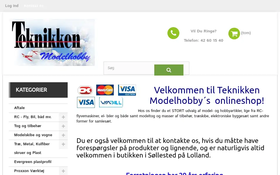 Screenshot of teknikken.dk