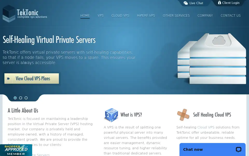 Screenshot of tektonic.net