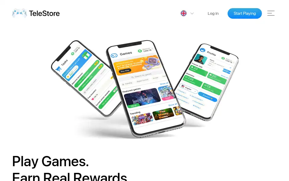 Screenshot of tele.store