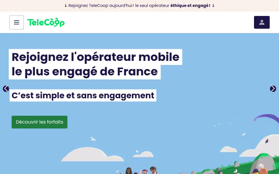 Screenshot of telecoop.fr