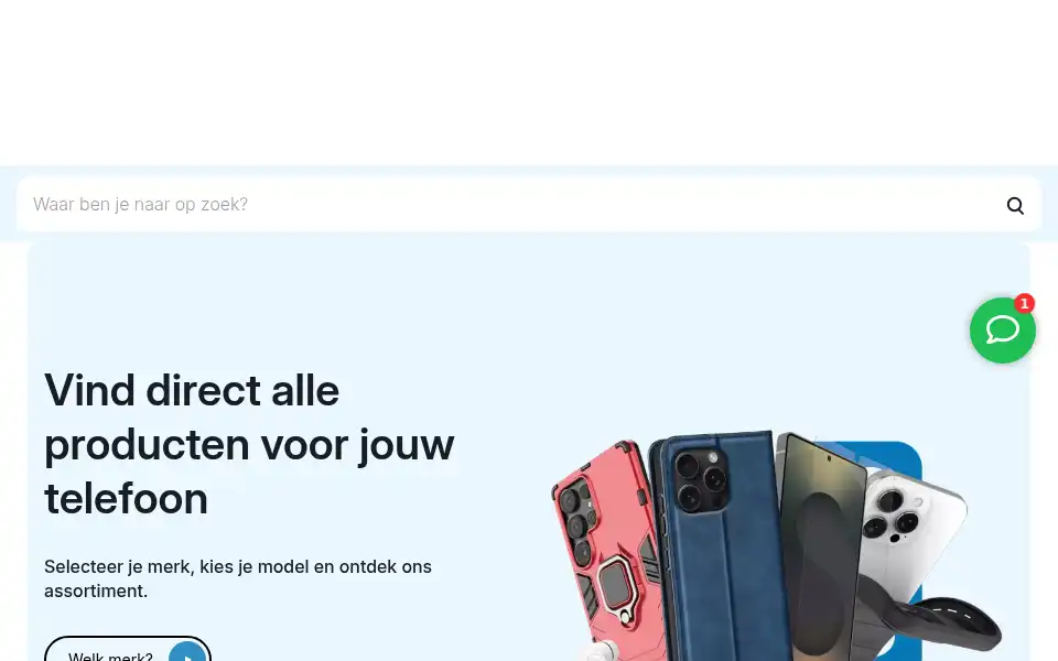 Screenshot of telefoonhoesje.nl