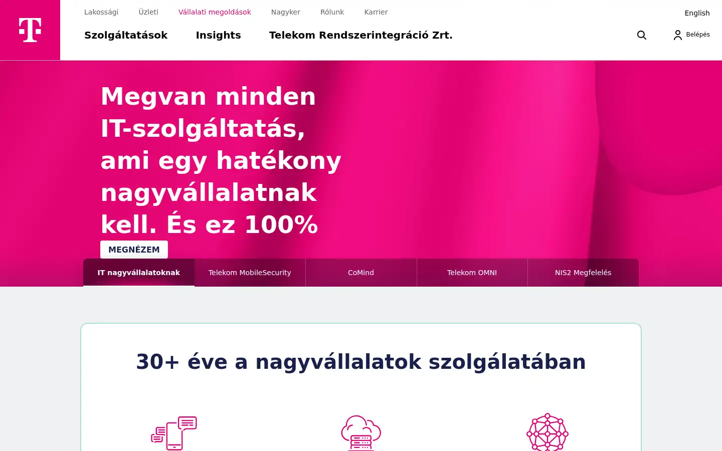 Screenshot of telekom.hu