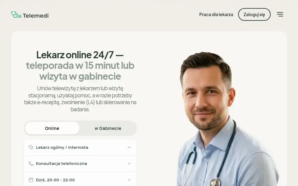 Screenshot of telemedi.com