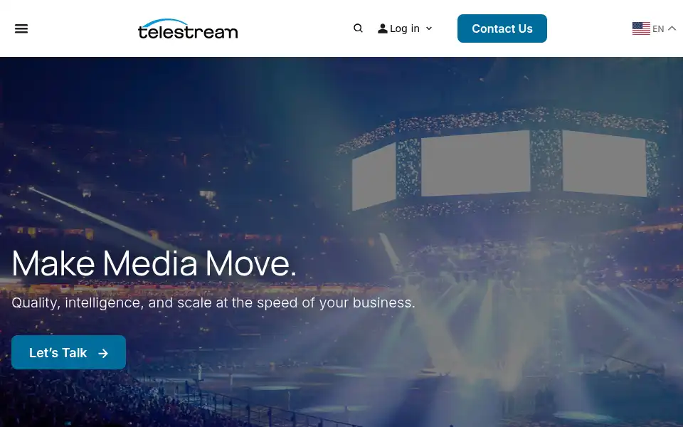Screenshot of telestream.net