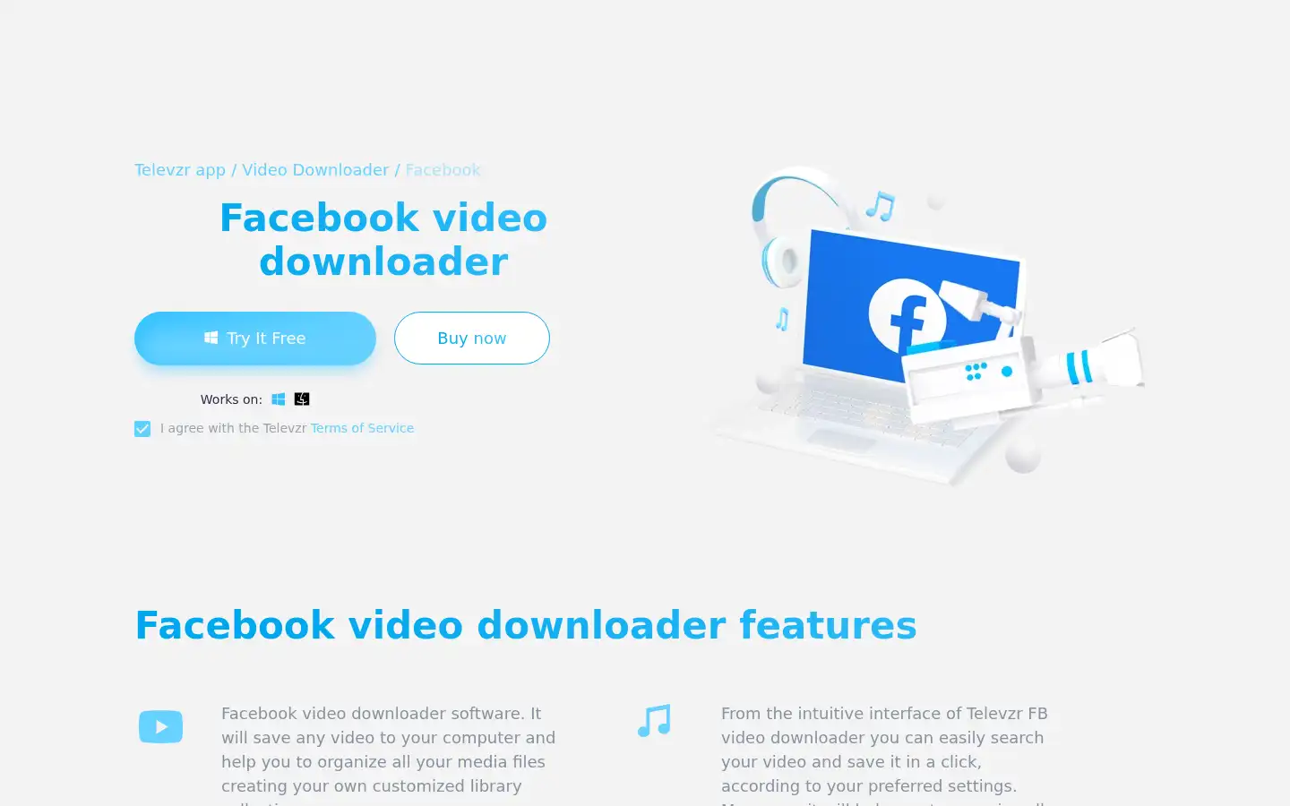 Screenshot of televzr.com
