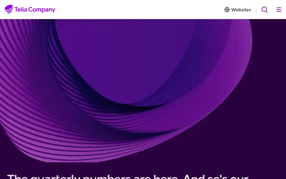 Screenshot of teliacompany.com