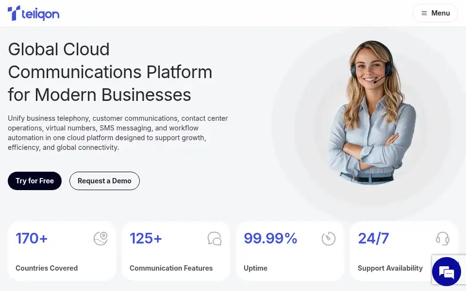 Screenshot of teliqon.io
