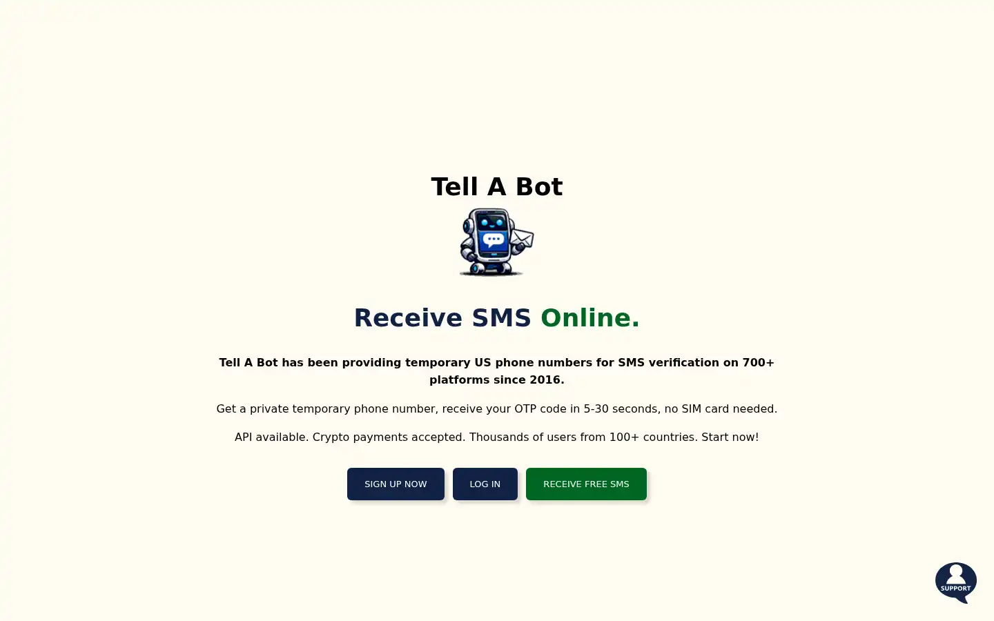 Screenshot of tellabot.com