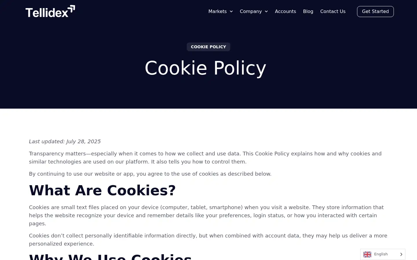 Screenshot of tellidex.io