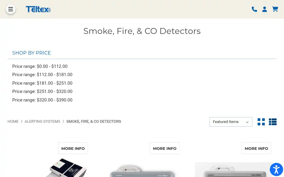 Screenshot of teltex.com