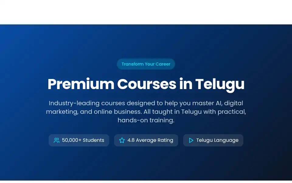Screenshot of telugutechguruji.com