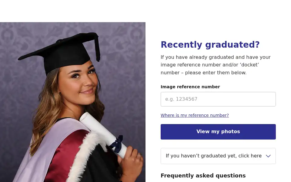 Screenshot of tempest-graduations.co.uk