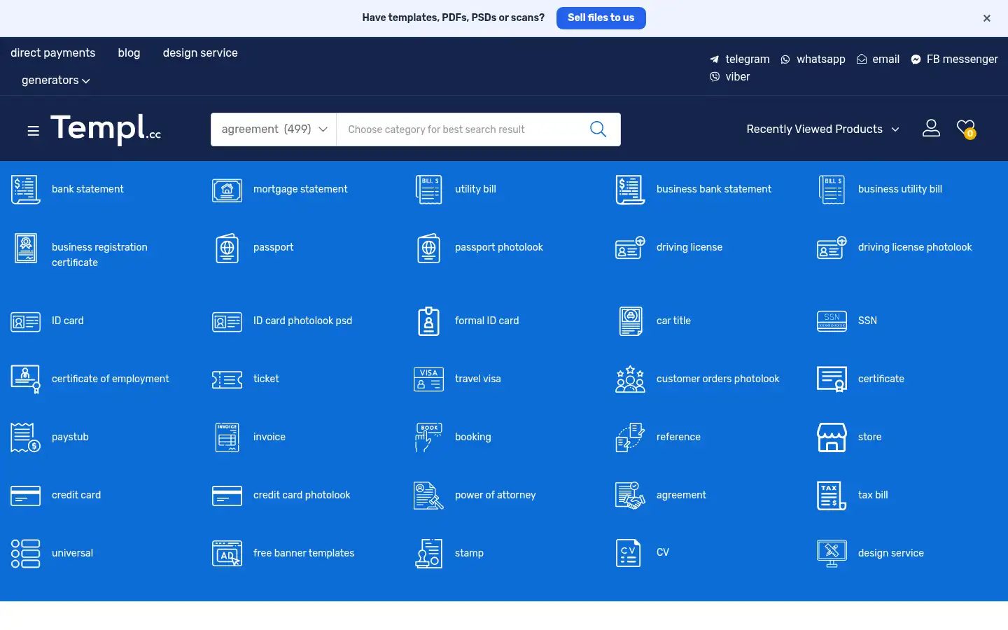 Screenshot of templ.cc