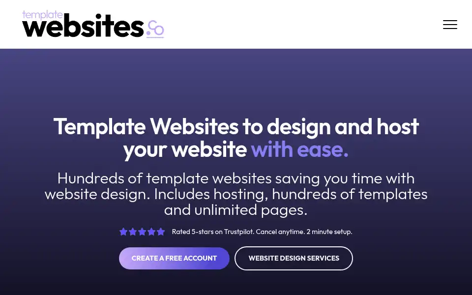 Screenshot of templatewebsites.co