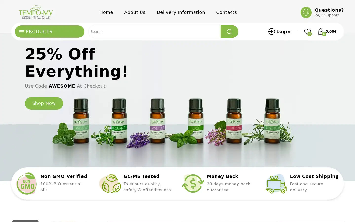 Screenshot of tempo-mv.com