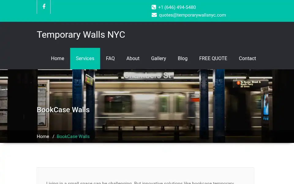 Screenshot of temporarywallsnyc.com