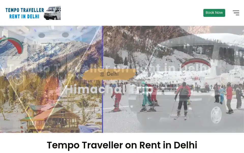 Screenshot of tempotravellerrentindelhi.com