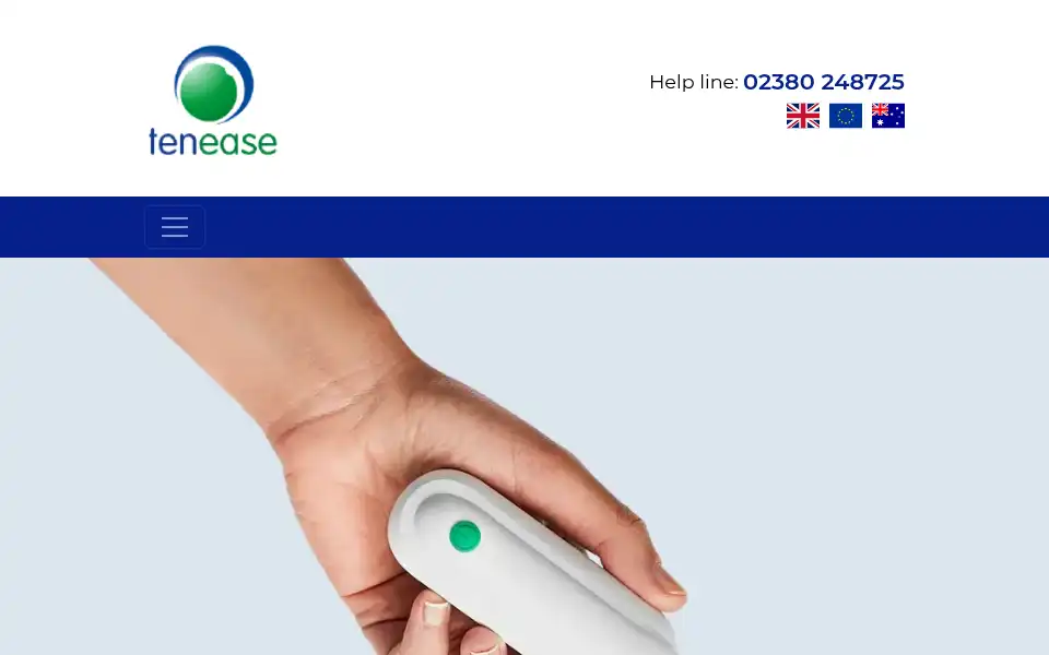 Screenshot of tenease.com