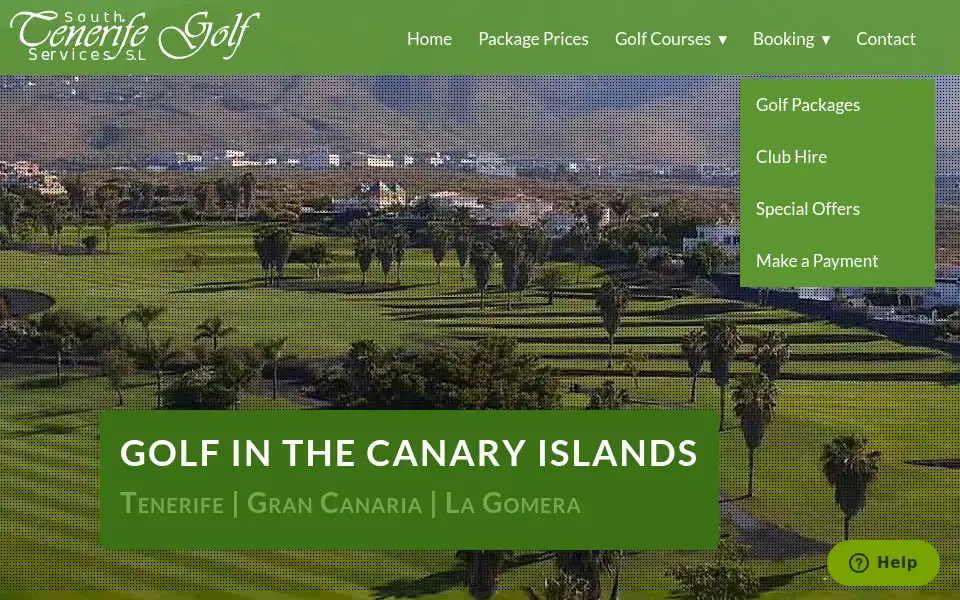 Screenshot of tenerifegolf-services.com