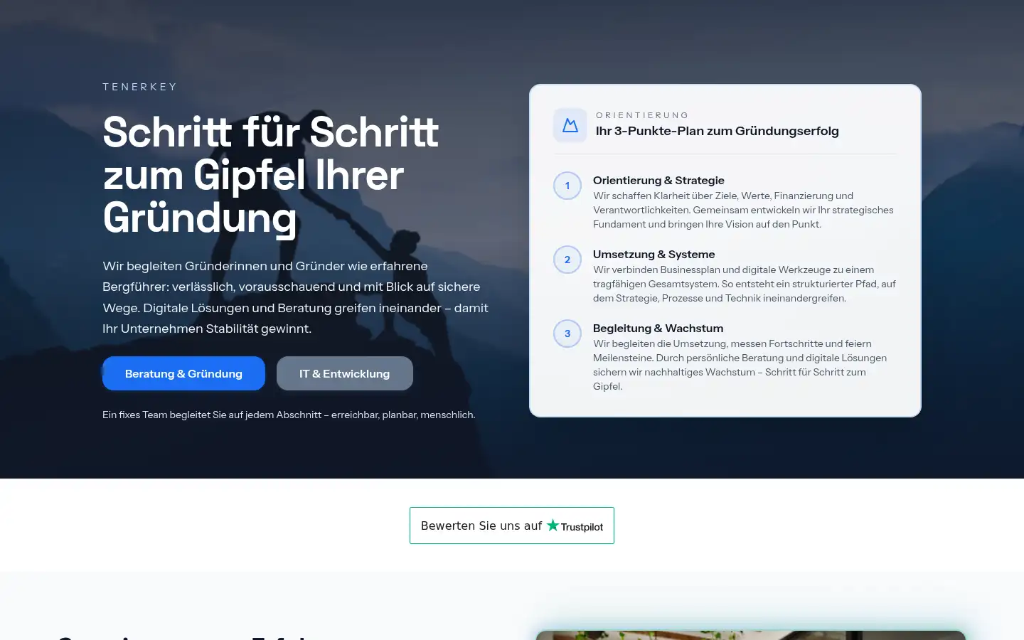 Screenshot of tenerkey.de