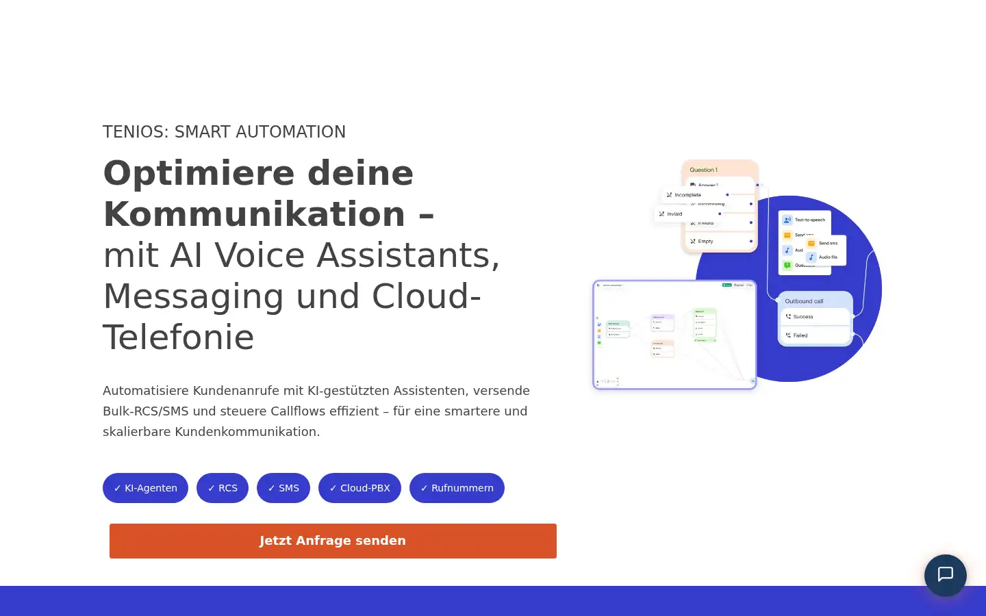 Screenshot of tenios.de