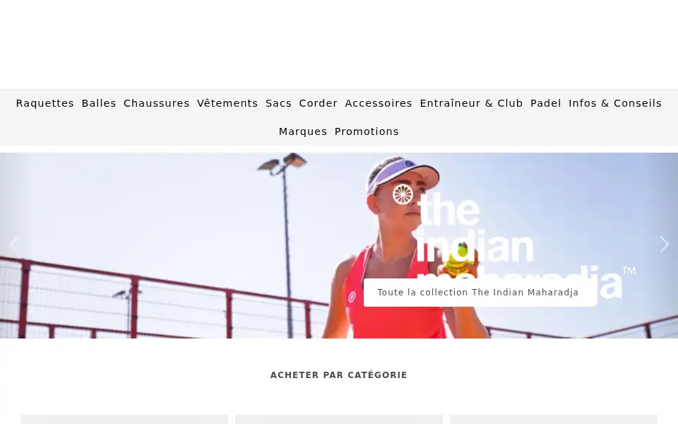 Screenshot of tennisplanet.fr