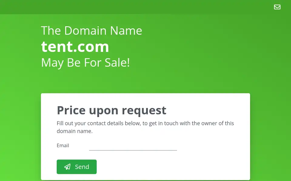 Screenshot of tent.com