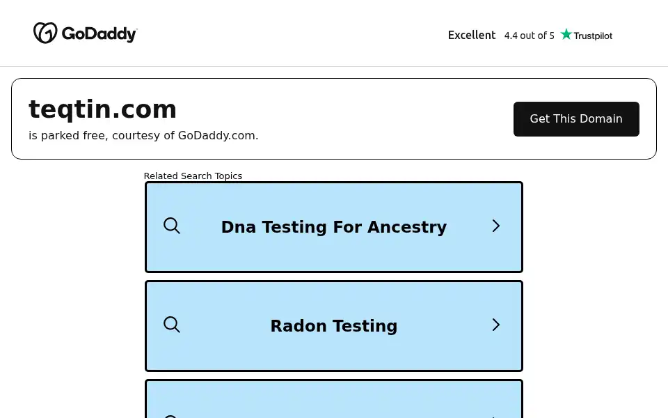 Screenshot of teqtin.com