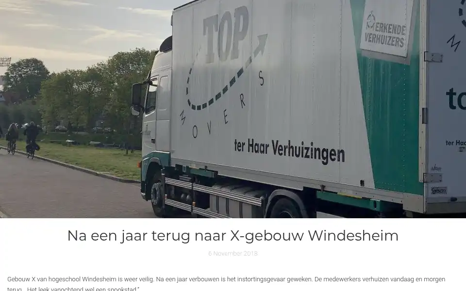 Screenshot of terhaarverhuizingen.nl
