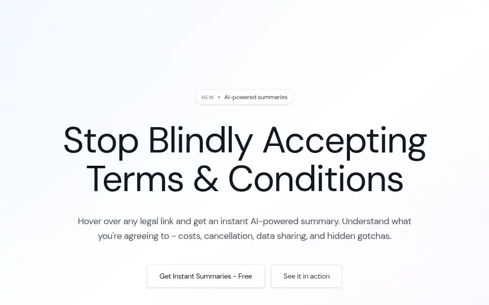 Screenshot of termsdigest.com