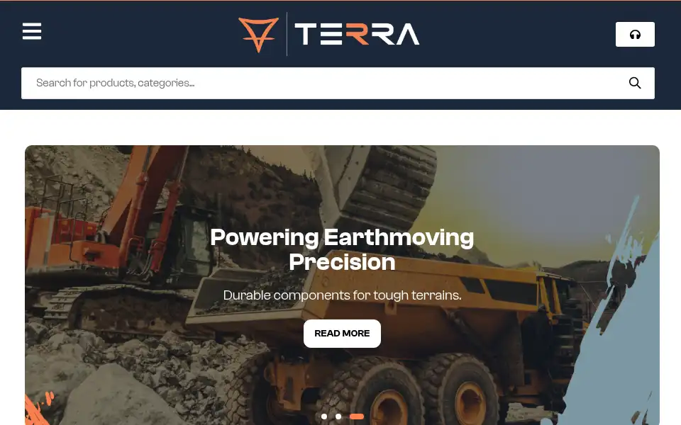 Screenshot of terra-industries.co.za