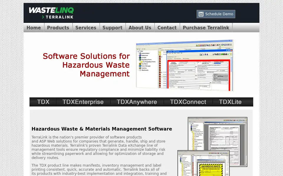 Screenshot of terralink.com