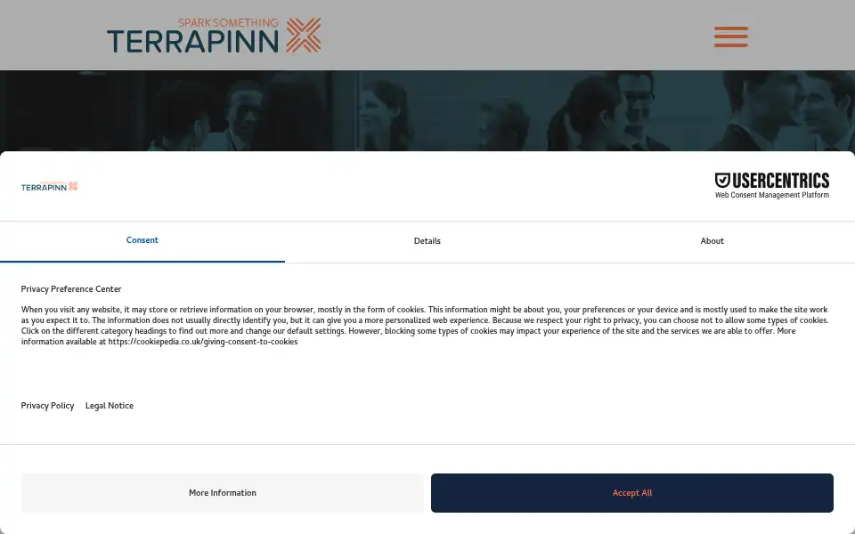 Screenshot of terrapinn.com