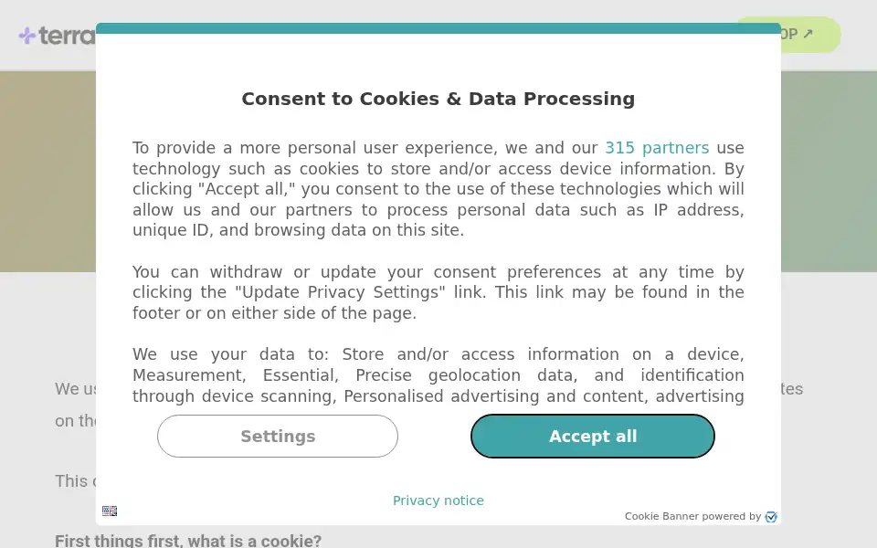 Screenshot of terrariumtribe.com